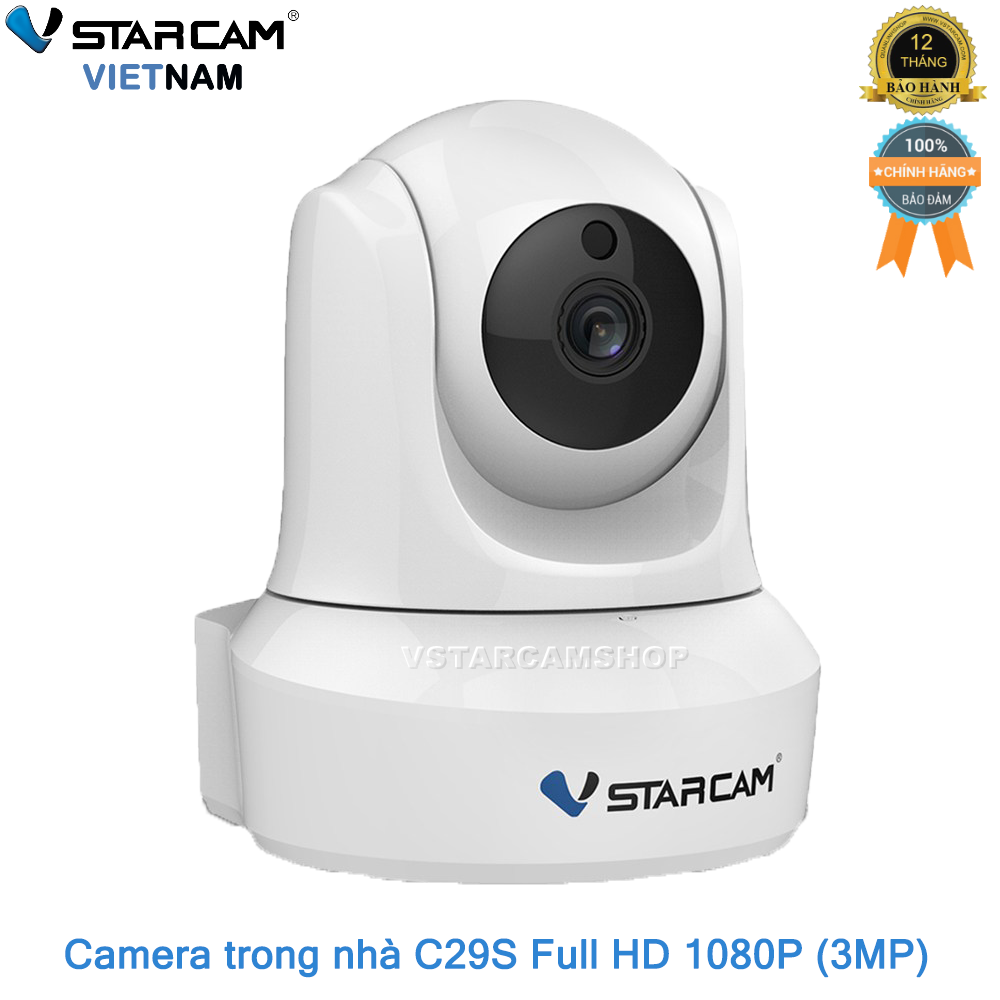 Camera wifi IP Vstarcam C29s Full HD 1080P 3 Megapixel bảo hành 12 tháng