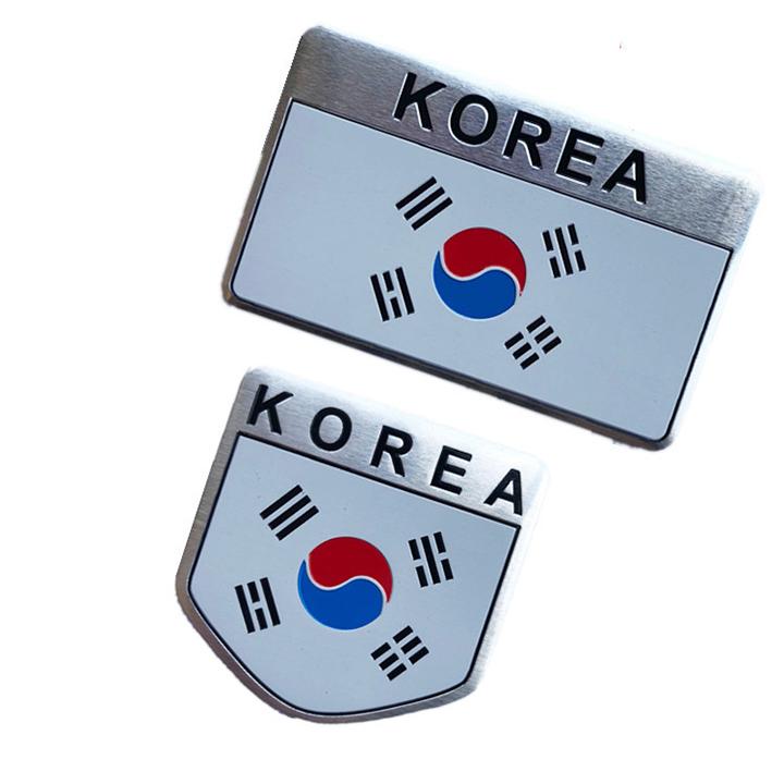 Miếng dán kim loại CỜ KOREA