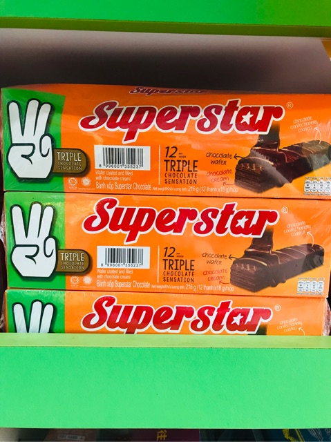 Bánh xốp SuperStar Chocolate