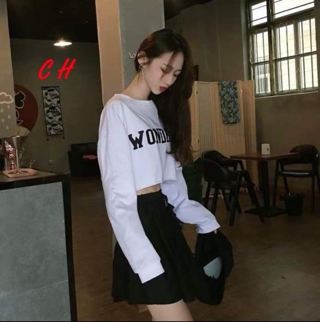 Áo croptop WONDROUS dài tay COH0919