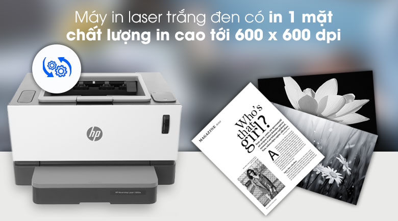 Máy In Laser Trắng Đen HP Neverstop Laser 1000w Wifi