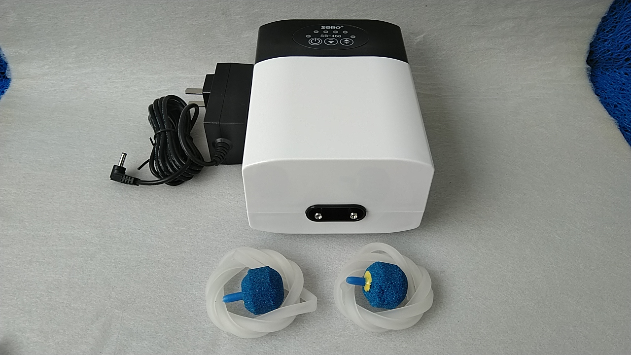 Máy sủi khí Oxy tích điện SOBO dùng cho hồ cá [SB-168-268-368-468-568].