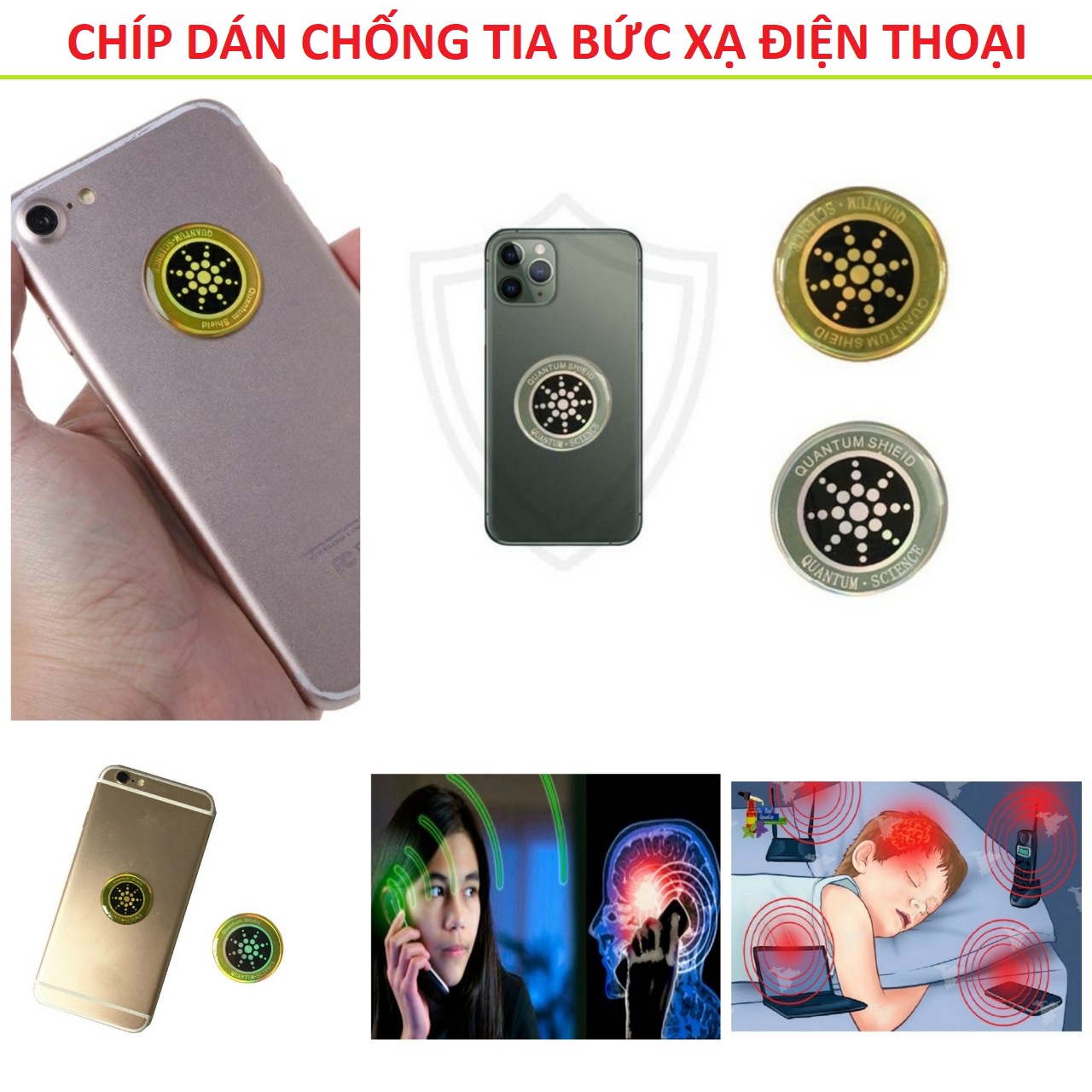 (SIÊU RẺ) Miếng Dán Chống Bức Xạ Điện Thoại Bảo Vệ Não Dạng Chip HITOKI (Nội Địa Nhật), Chíp dán điện thoại triêt sóng chống tia bức xạ điện từ bảo vệ sức khỏe hàng chất lượng cao