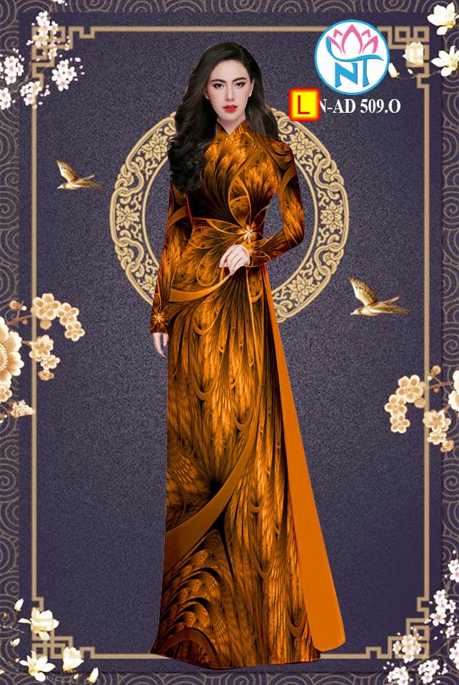 Vải áo dài 3d - l 509