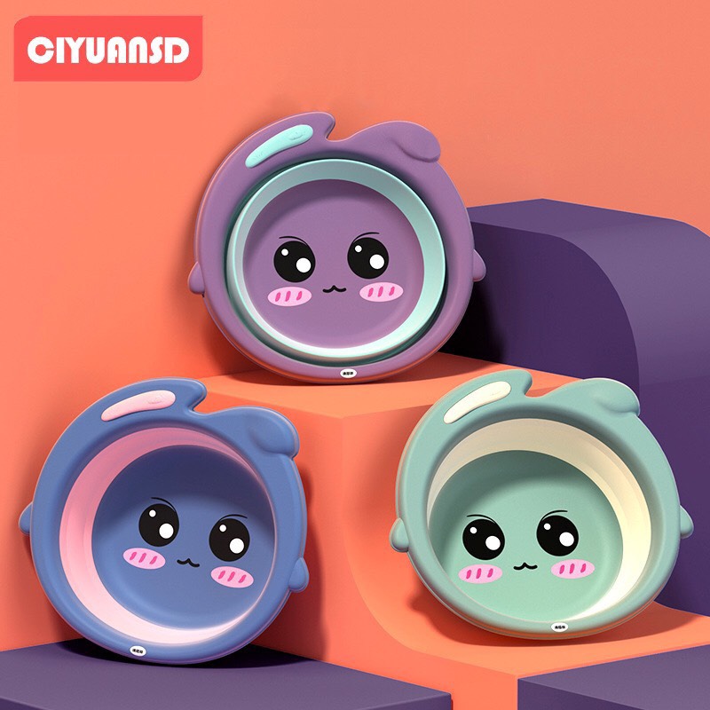 Chậu rửa mặt gấp gọn ♥️♥️dễ thương,tiện lợi♥️♥️FREESHIP
