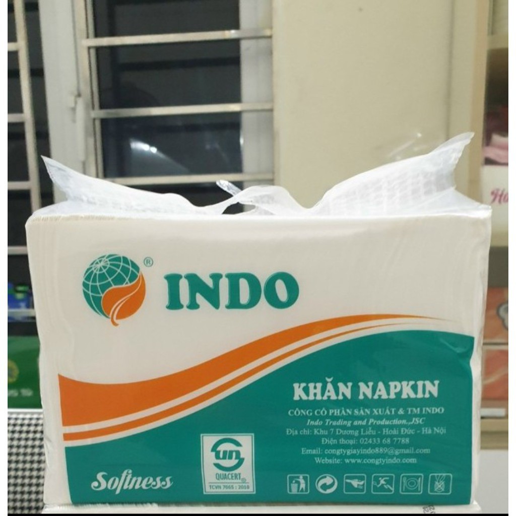 GIẤY ĂN NAPKIN INDO 500G XANH NHẠT