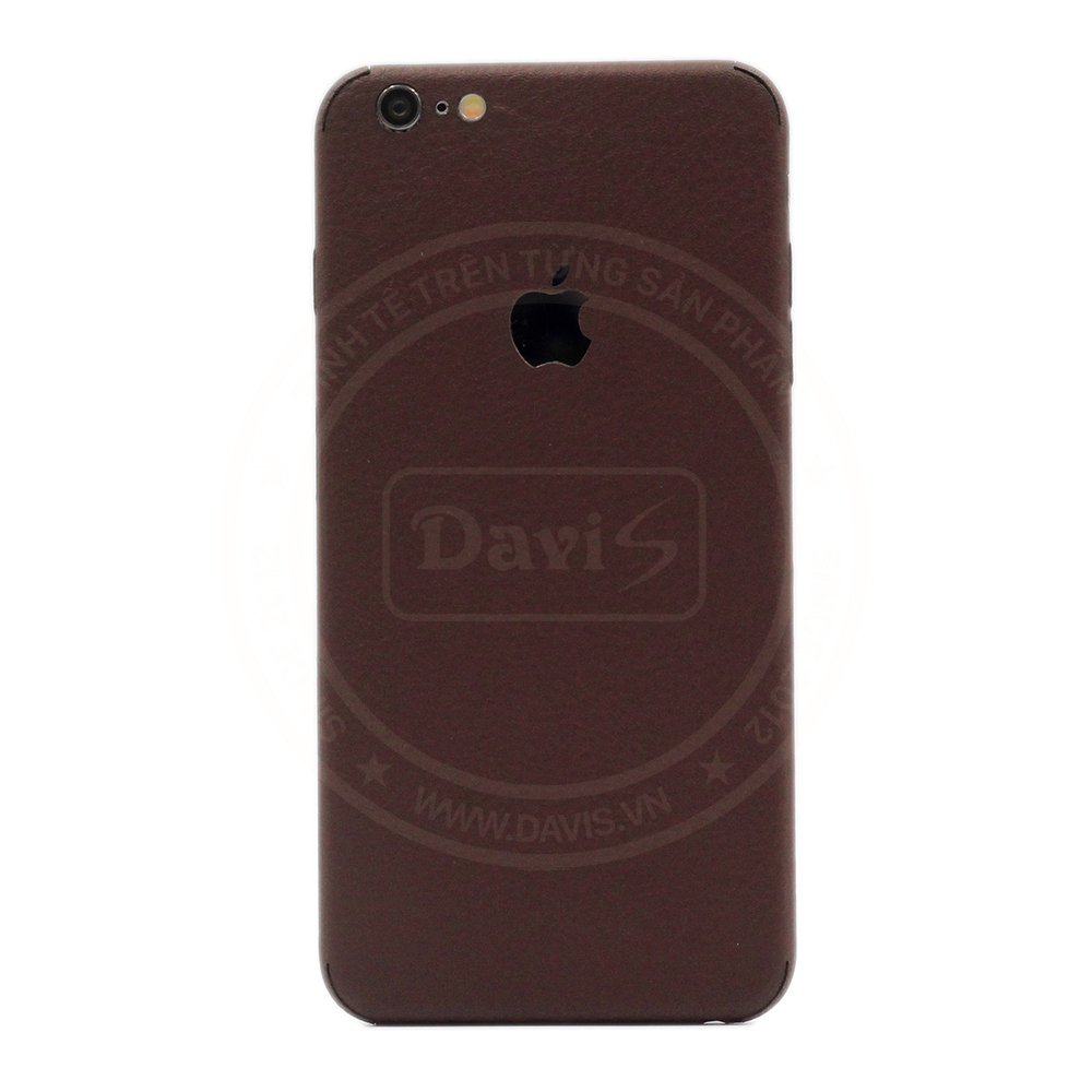 Dán da full viền iphone 6/6s Plus, làm từ da thật cao cấp - Chính hãng Davis