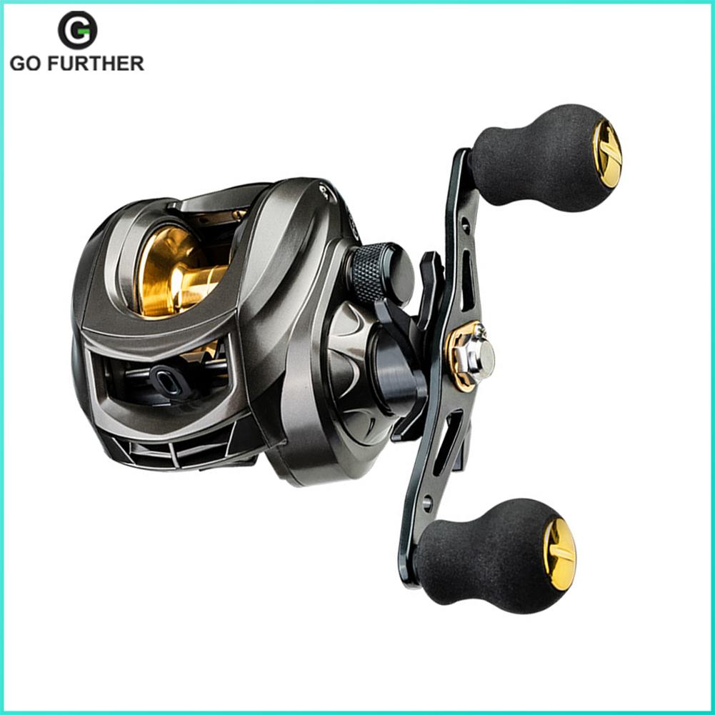 Máy Câu Ngang Ống Kim Loại, Cần Câu Cá Nước Mặn Kéo Tối Đa 8Kg 7.2:1