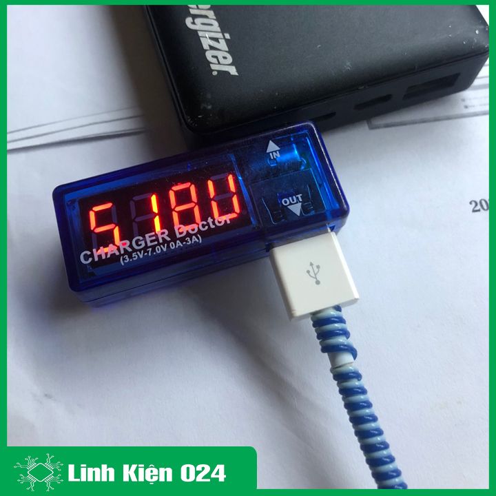 (XẢ HÀNG) Mạch test điện thoại, sạc dự phòng - USB đo dòng đo áp V1
