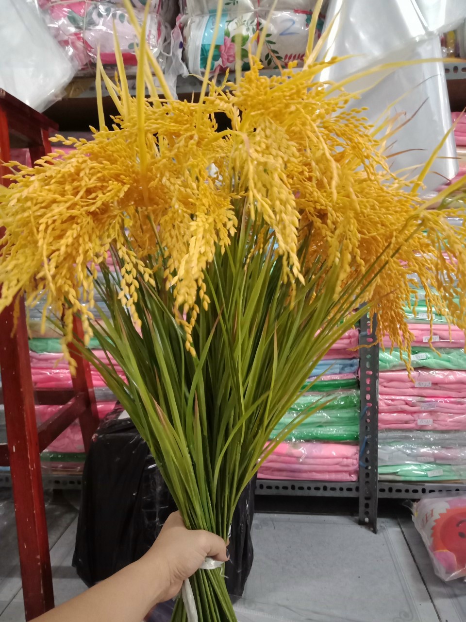 bông lúa giả trang trí phong thuỷ