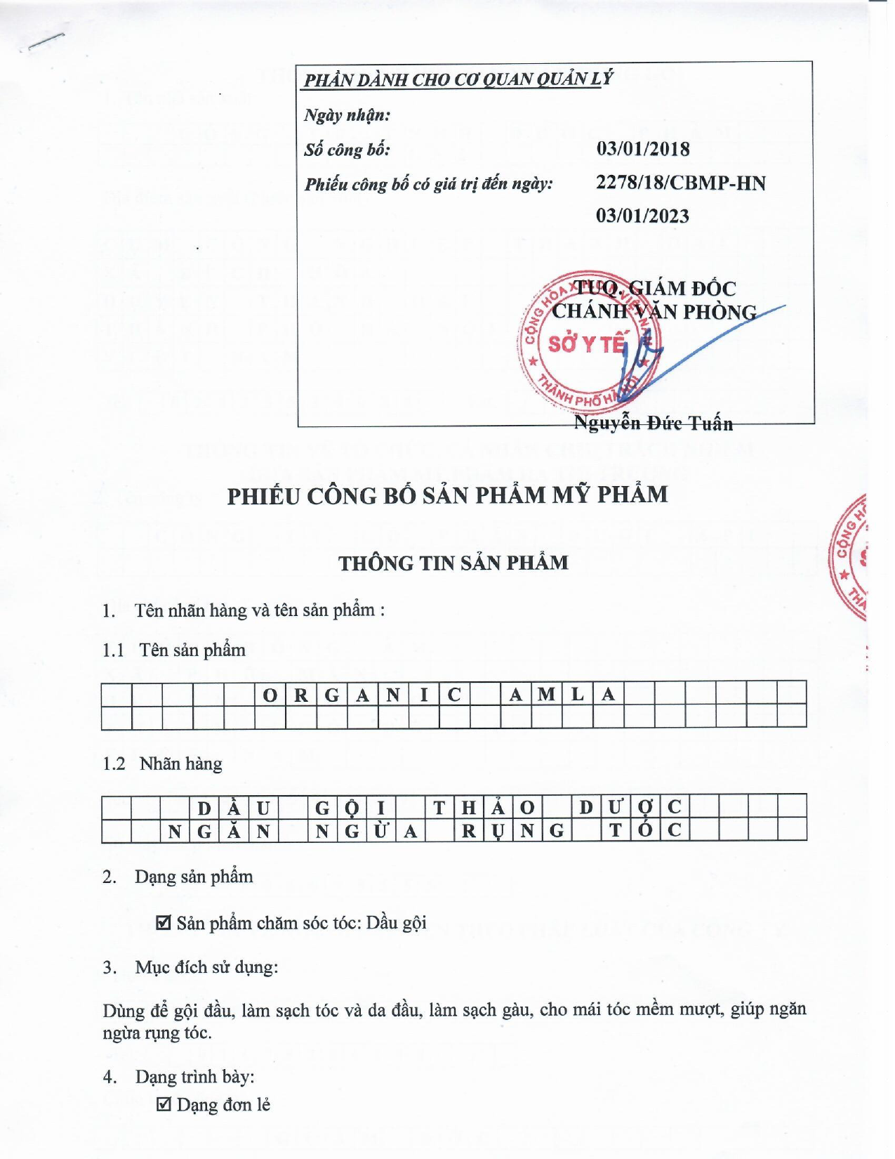 Dầu gội đầu Amla