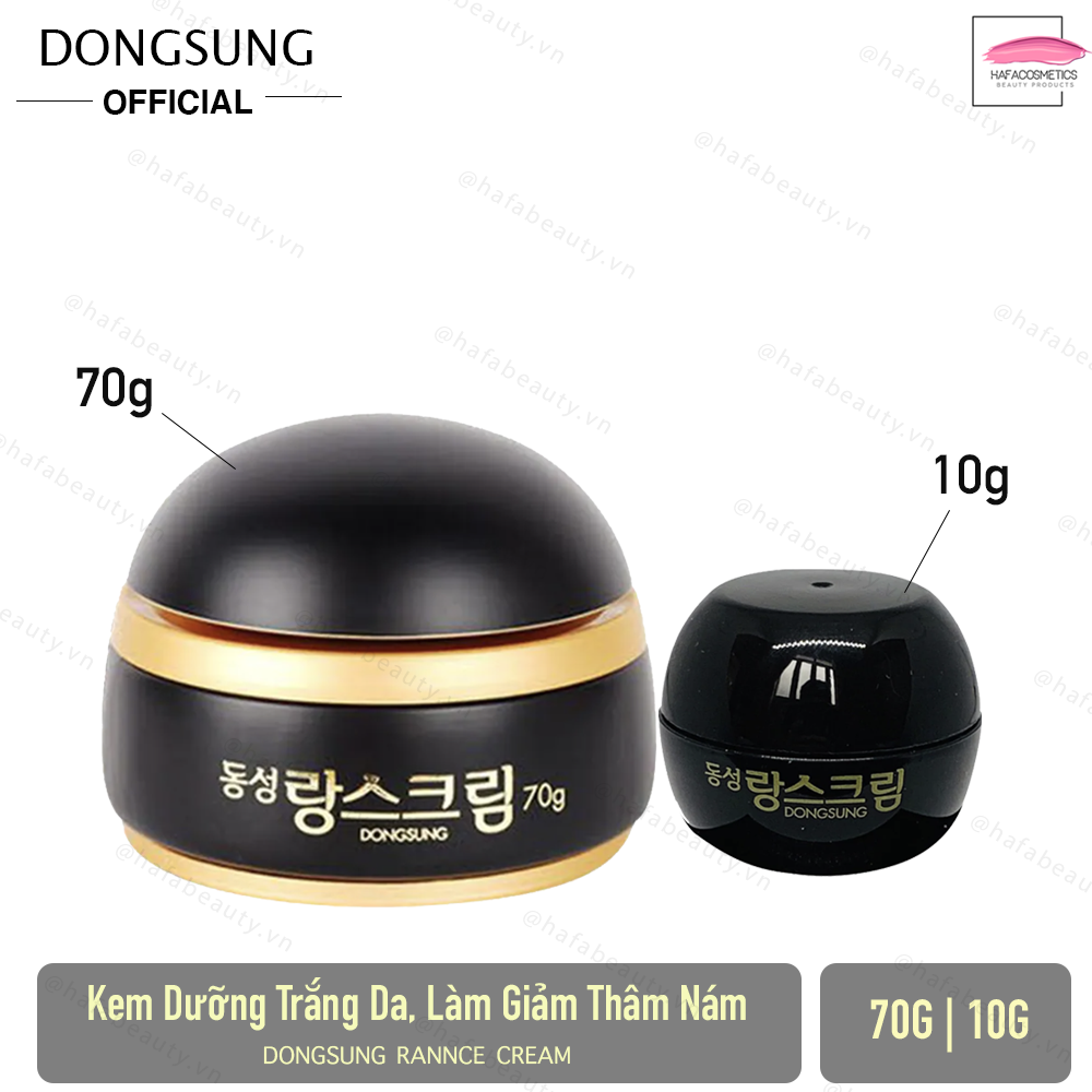 Kem Dưỡng Trắng Da, Giảm Thâm Nám Chiết Xuất Từ Đông Trùng Hạ Thảo DongSung Rannce Cream _ Dongsung Chính Hãng