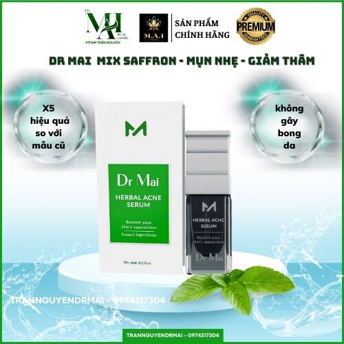 Serum Dr Mai Saffron Acne 6ml ( mix saffron mới )
