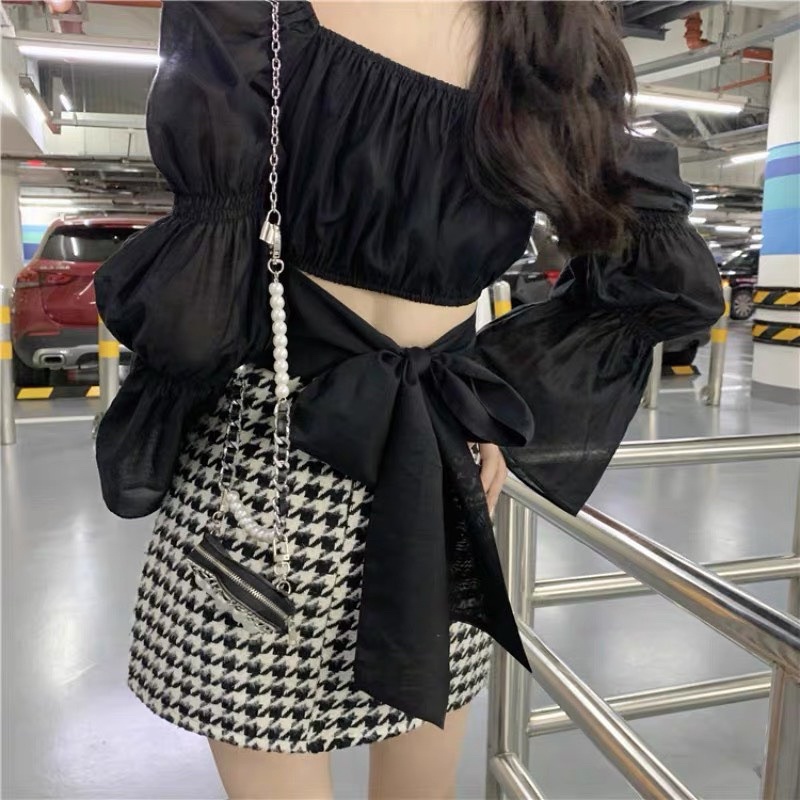 Áo kiểu siêu xinh tay nhún BO1