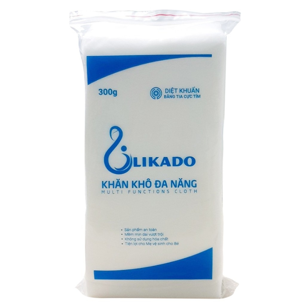 Khăn khô đa năng likado 300g kích thước (15x20cm)(1 gói)