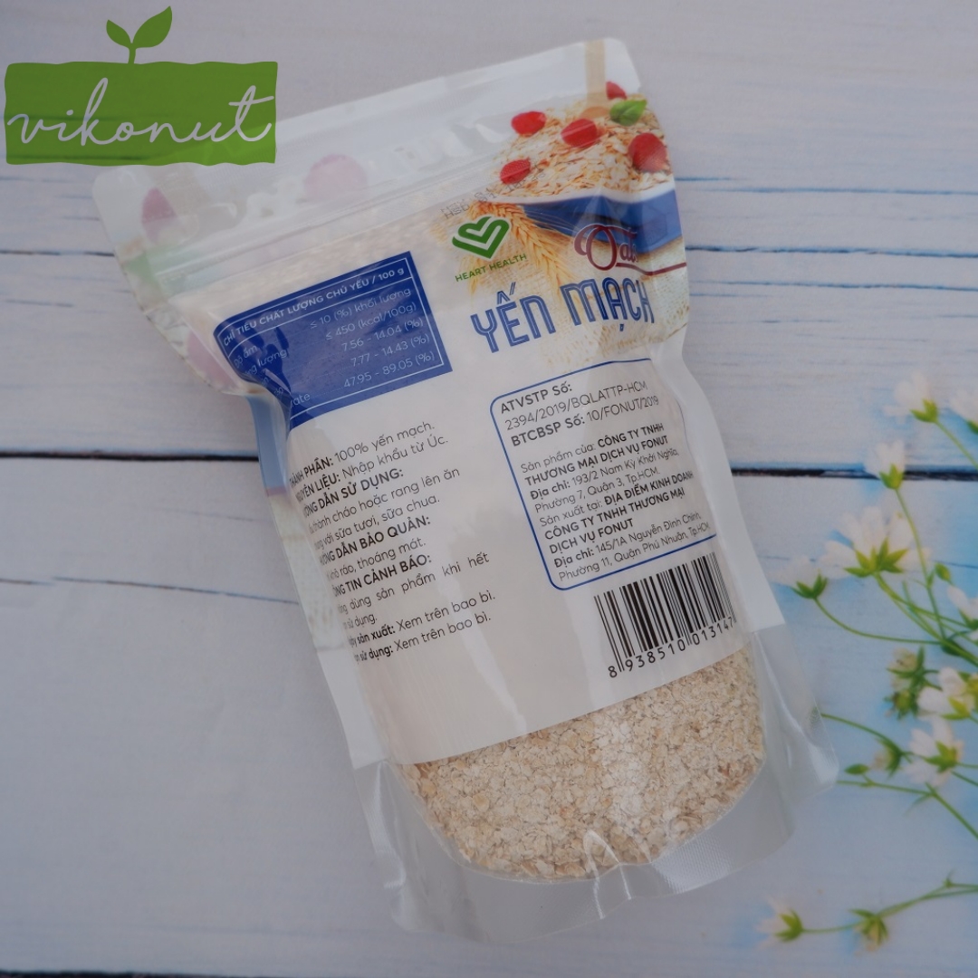 Yến mạch Úc cán dẹt, cán vỡ [500gr] - Rolled Oats