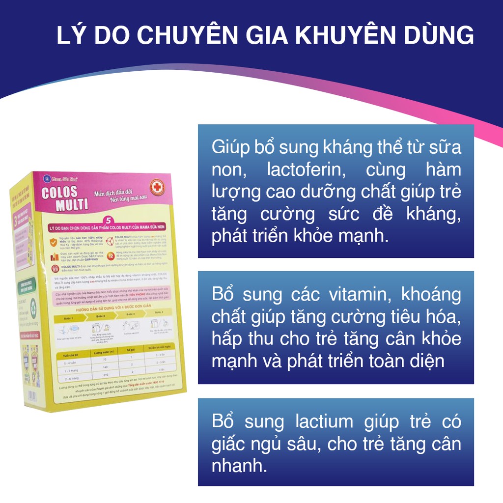 Sữa Non Mama Colos Multi A0 hộp 350g