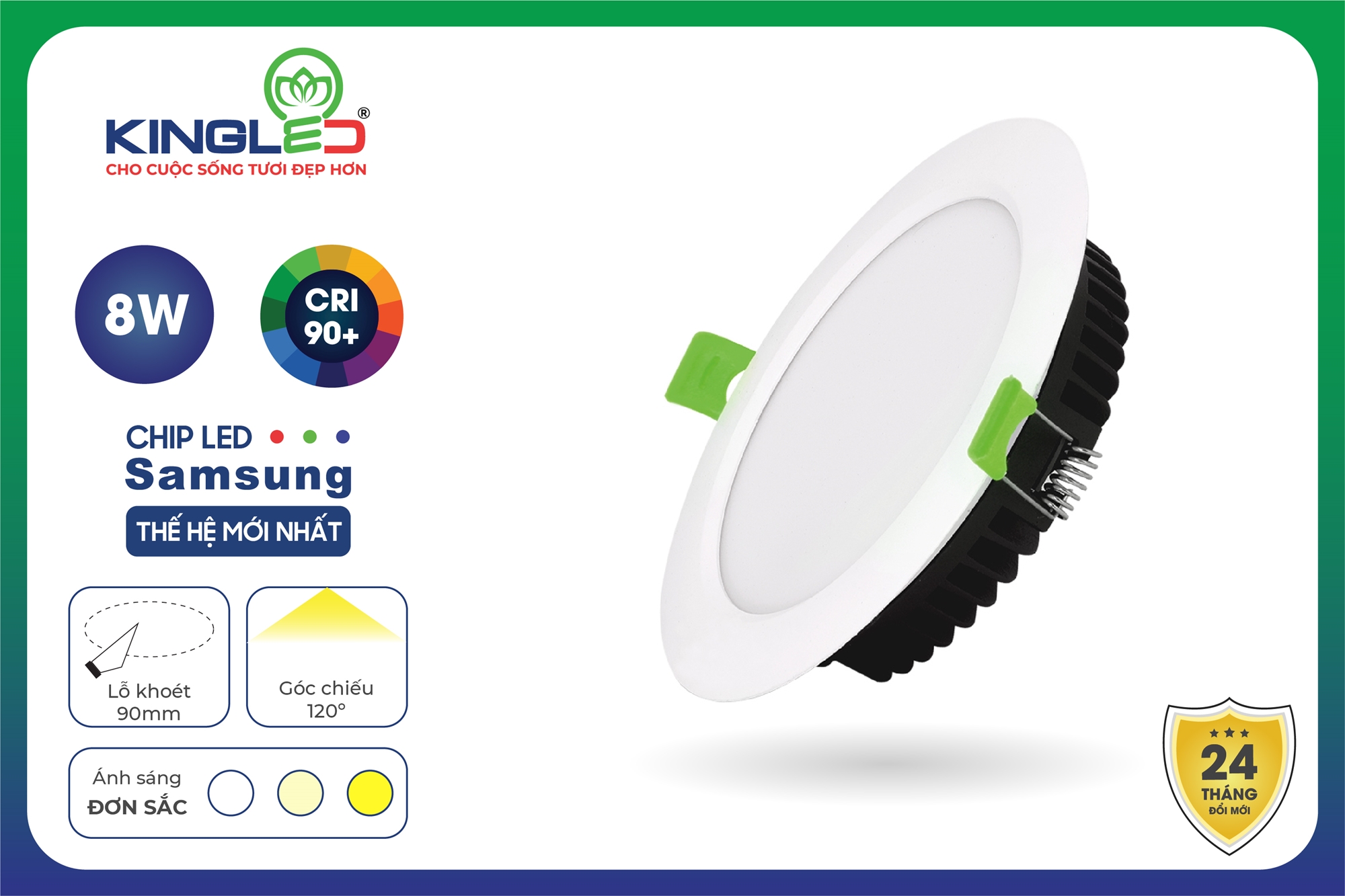 Đèn Led Âm Trần Ruby Kingled