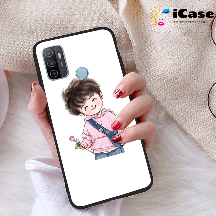 Ốp lưng Oppo A53 2020 viền dẻo TPU BST Chibi