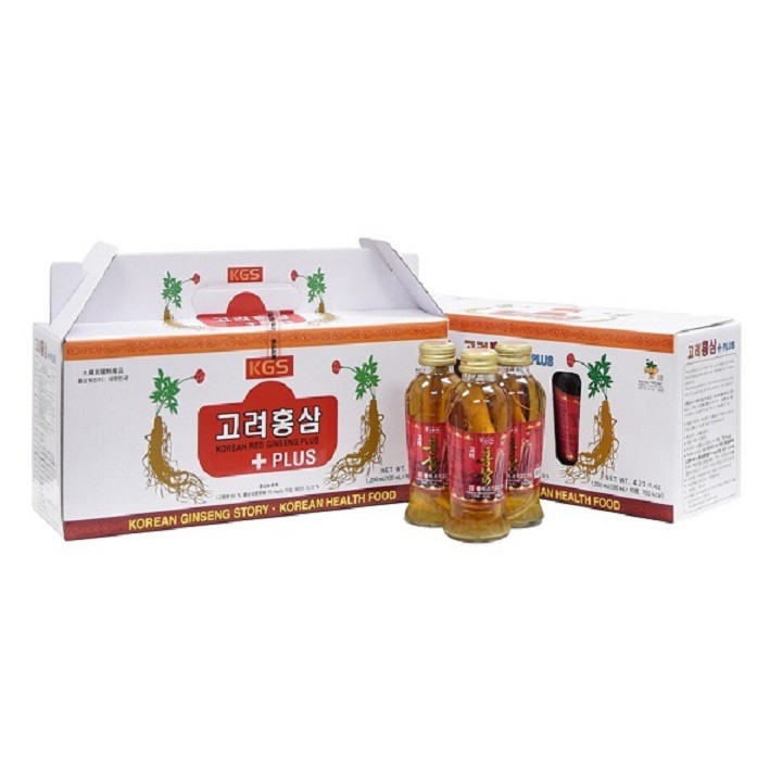 [HCM]Nước Hồng Sâm Có Củ KGS ( 10 chai hộp )