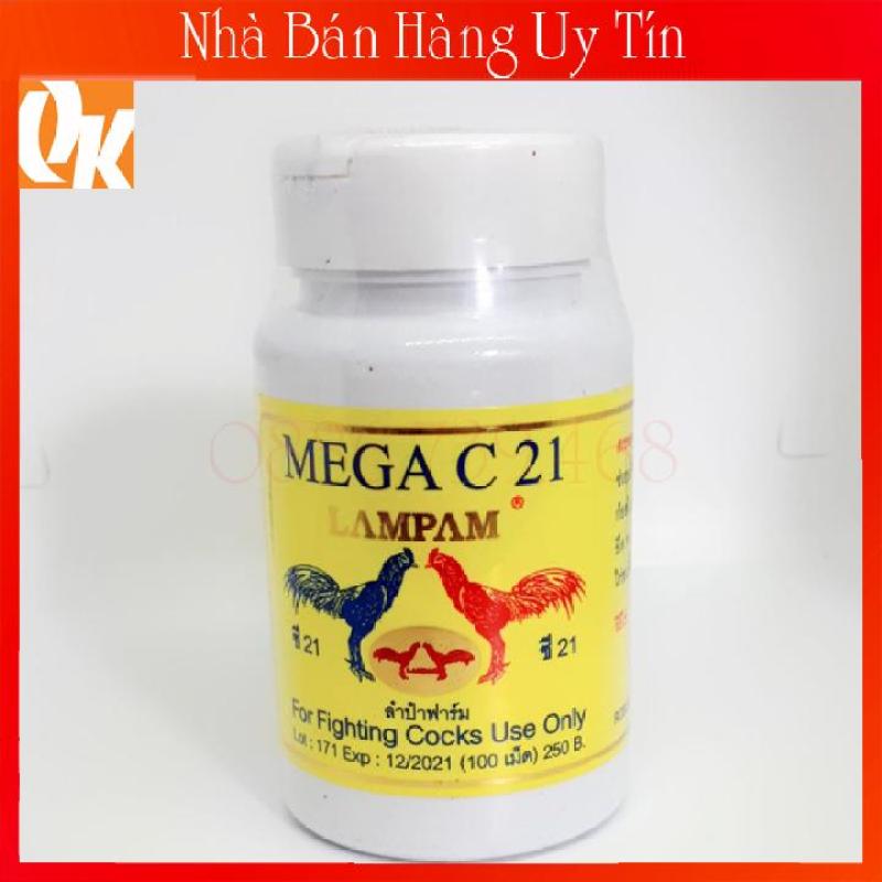Mega C21 Dinh Dưỡng Nuôi Gà Đá Cao Cấp Thailan Hộp 100 Viên