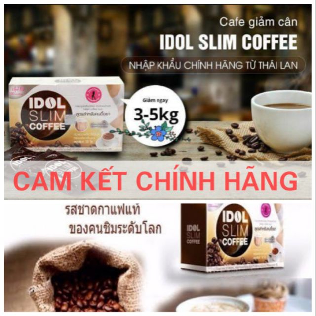HCMCafe Giảm Cân Idol Slim Coffee - Hộp15g x 10 gói