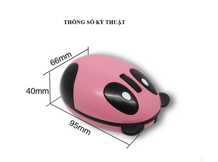 Chuột Không Dây Mini Panda Mouse - PHÍM CHUỘT 365