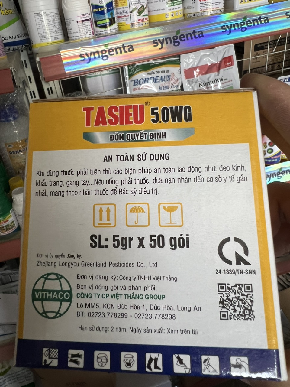 Thuốc trừ sâu sinh học Tasieu 5wg (gói 5gr)
