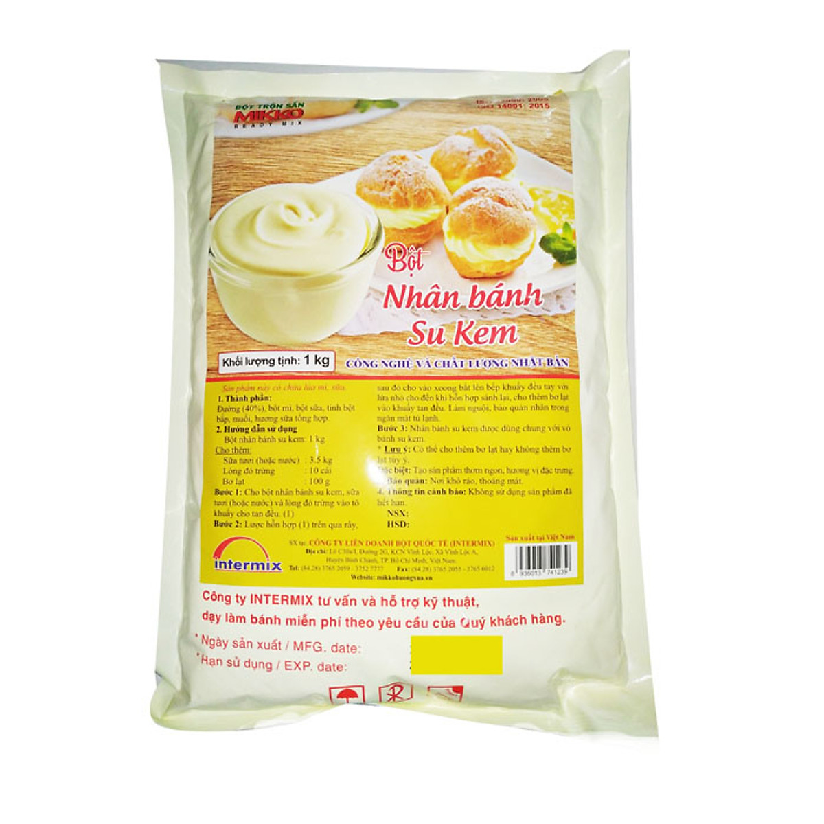 VIKYBOMI – Nhân bánh su kem 1kg