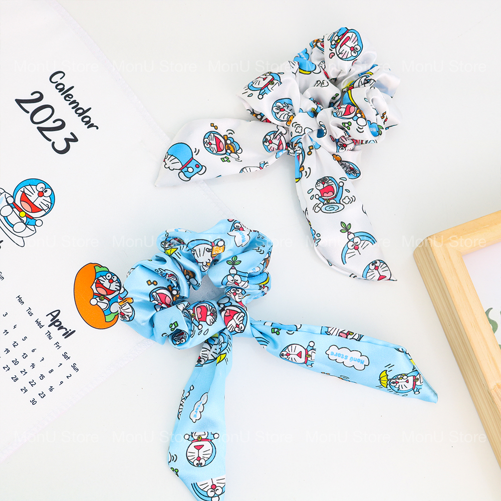 Cột tóc scrunchies tai thỏ hình DORAEMON DOREMON dễ thương cute MON0160