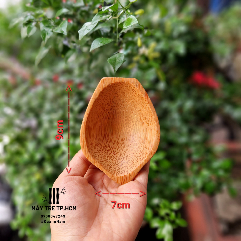 Chén đựng nước chấm bằng gỗ dừa xinh xắn