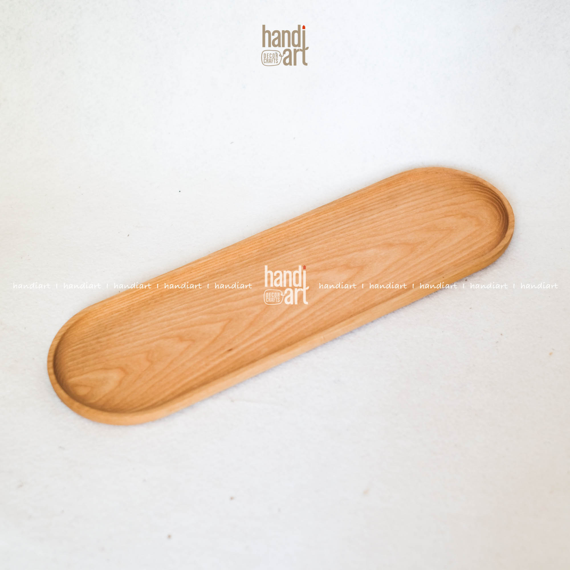 Wooden tray Oval decoration food, tray Oval long
