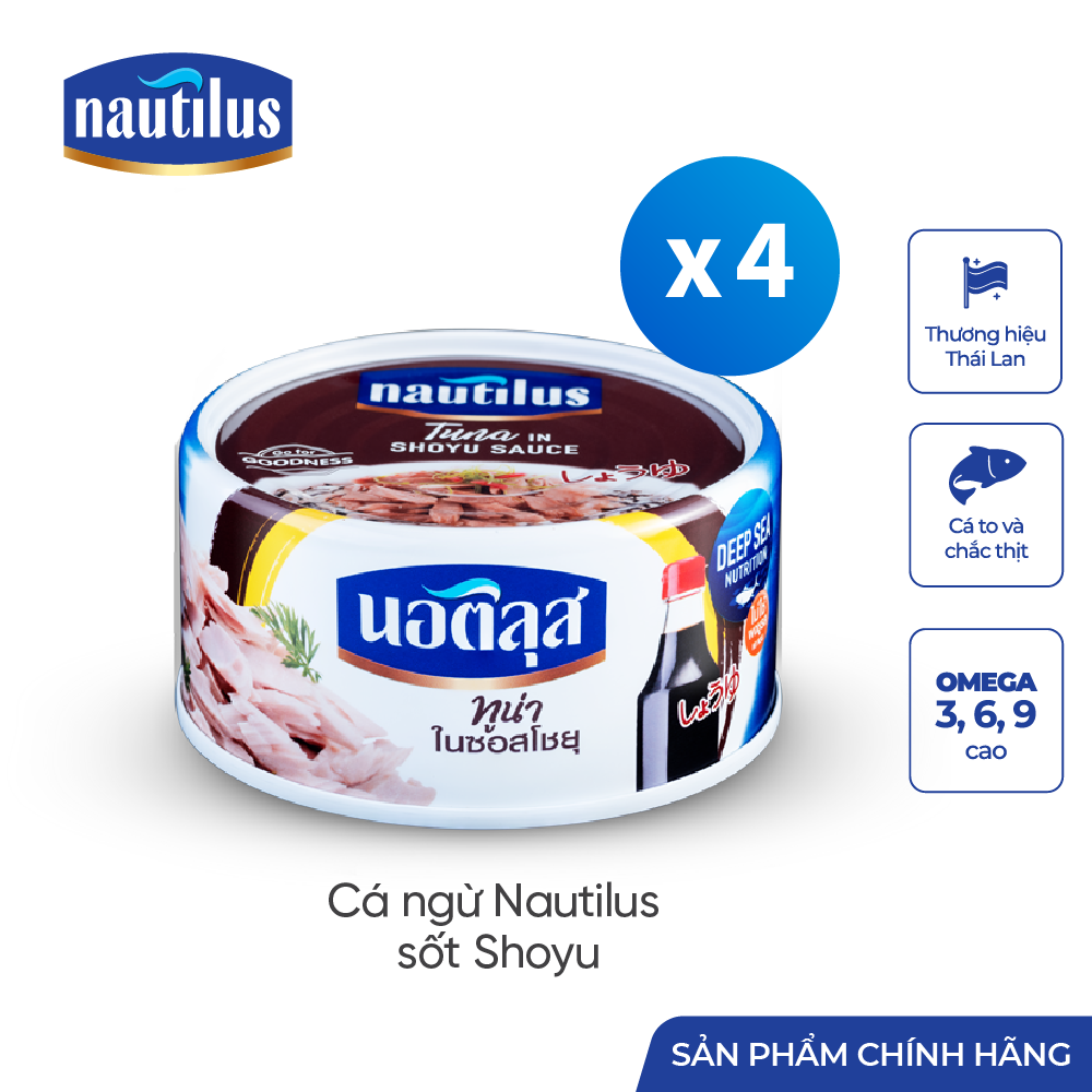 Cá Ngừ Nautilus sốt nước tương nhật (Nhập khẩu Thái Lan)