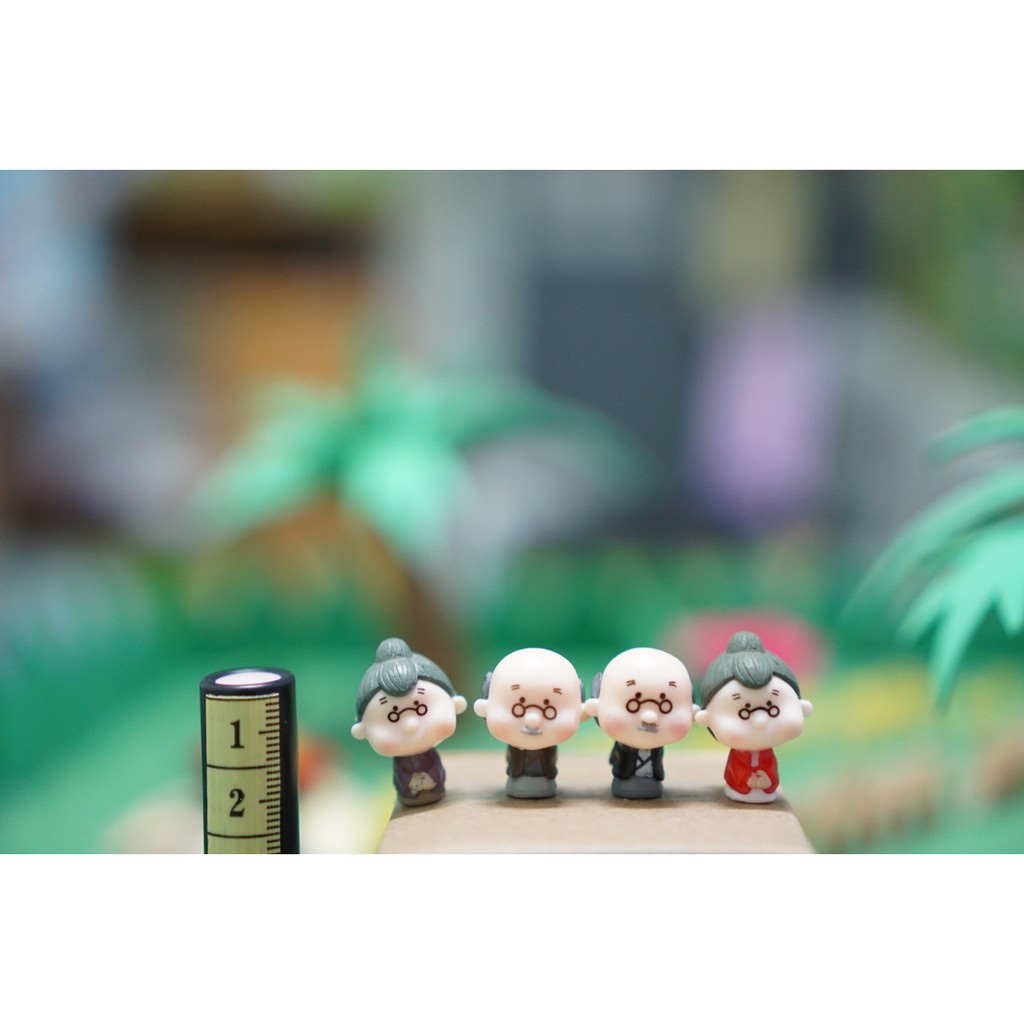 [HCM]Ông Bà Cụ Già Phụ Kiện Trang Trí Charm Slime [1 cái ]