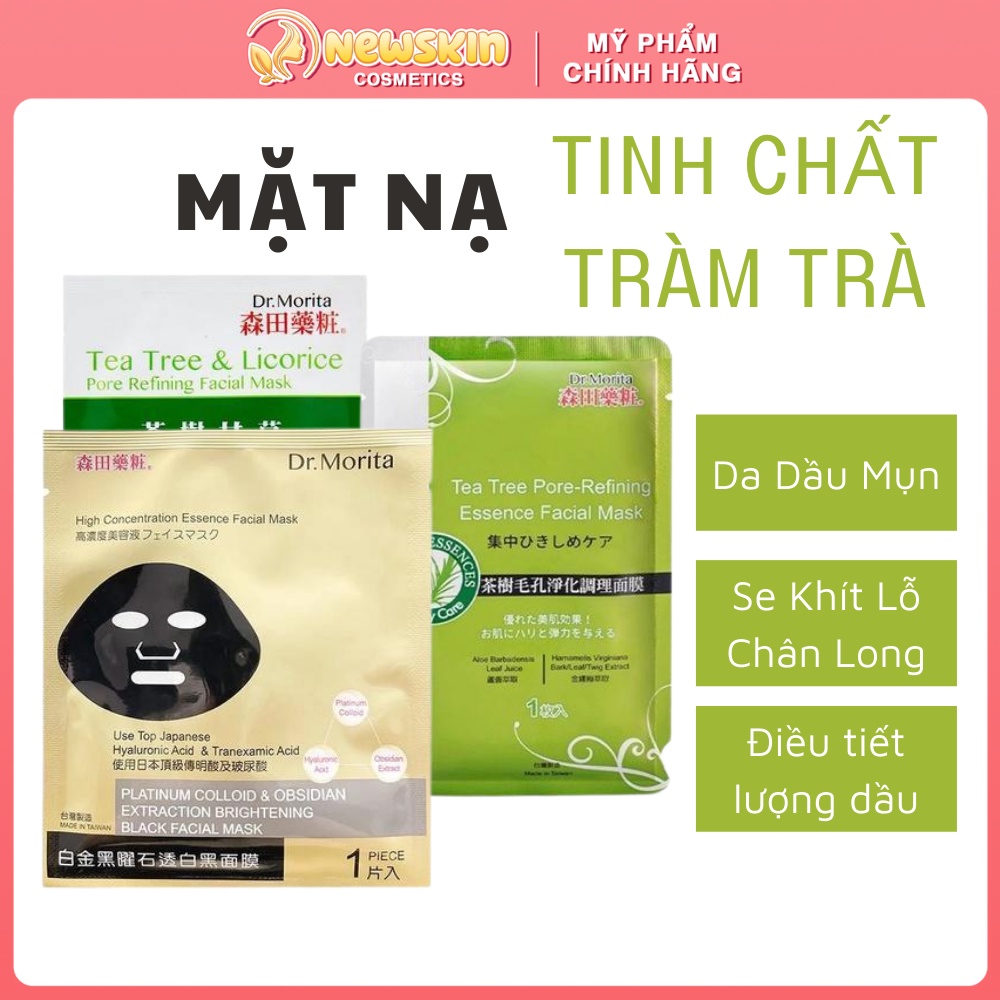 Mặt nạ Dr.Morita Tea Tree & Licorice (xanh lá) (Miếng)