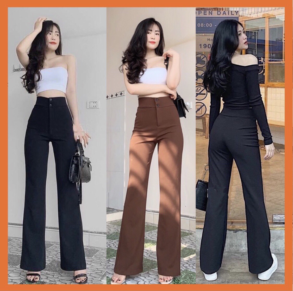 Quần Loe 2 Khuy Cạp Cao Dáng Vảy KT_811