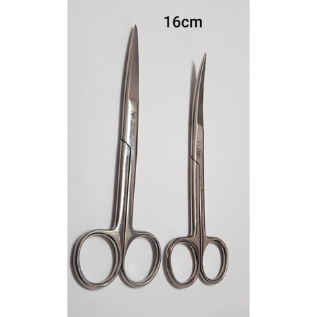Kéo 16 cm thẳng 2 đầu nhọn