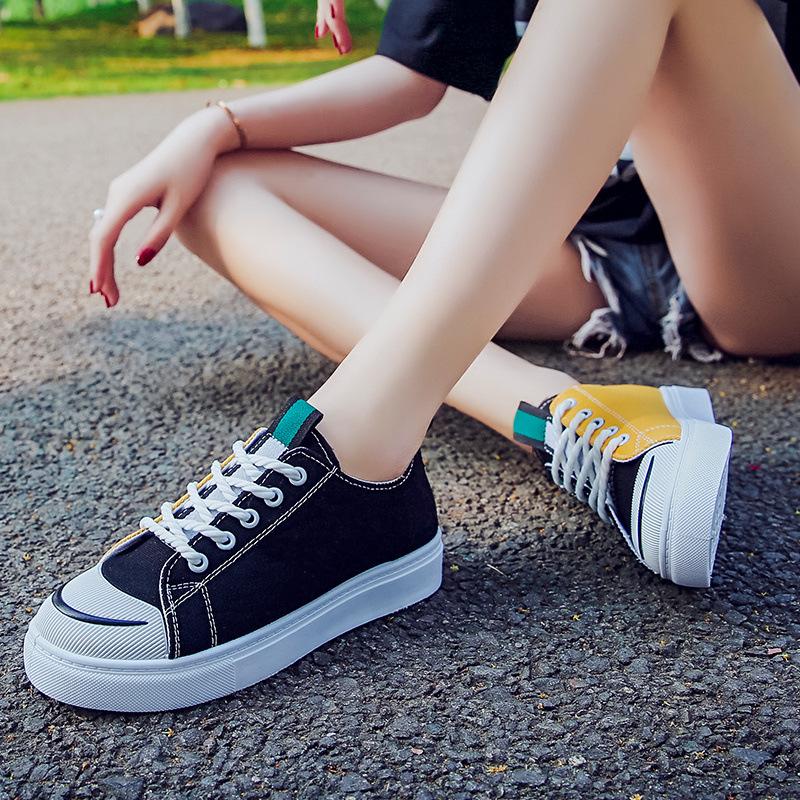 Giầy Sneaker NỮ Thuộc top 10 ulzzang kết hợp 2 mầu 089