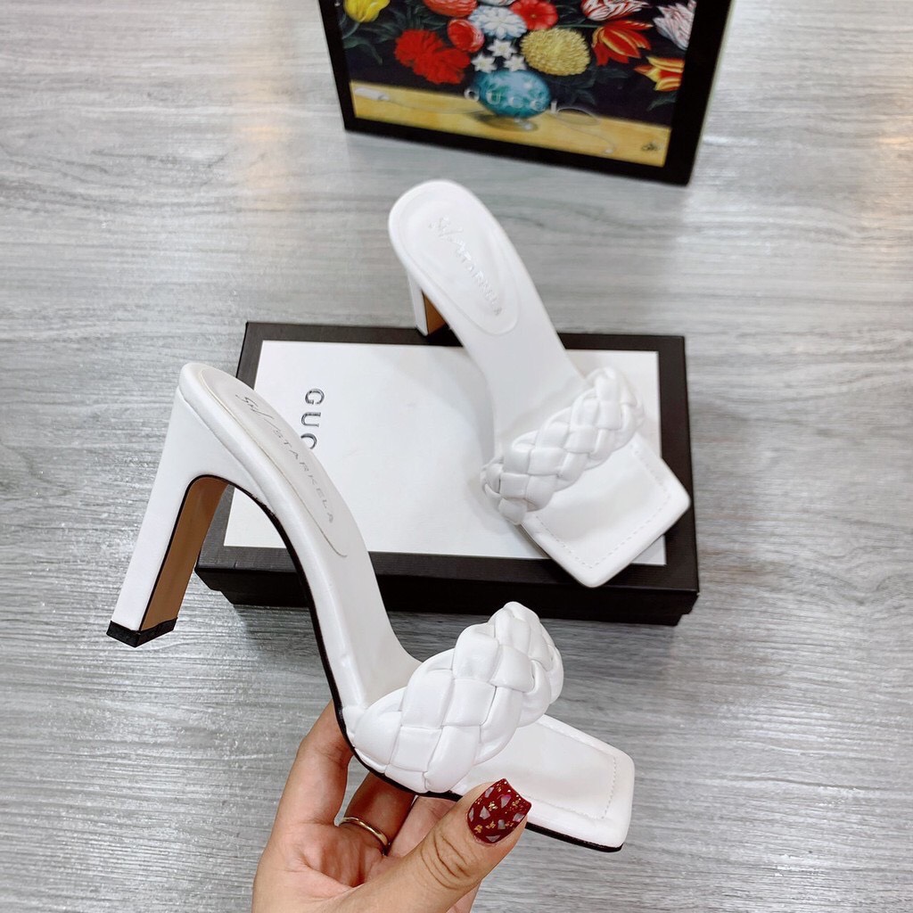[SIÊU SALE] Dép cao gót 9p quai tết 3 màu hót trend năm nay - G597