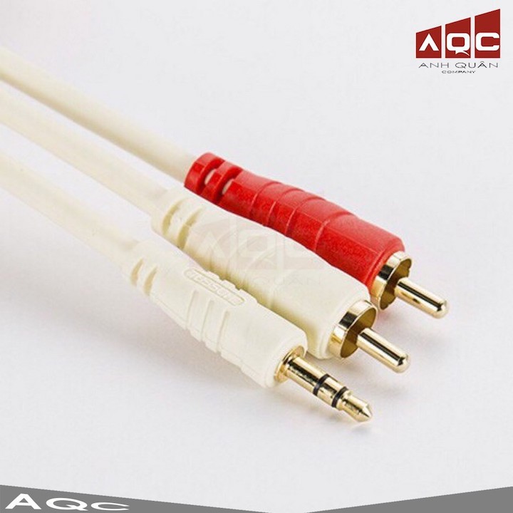 Dây loa choseal đầu 35mm ra 2 đầu av