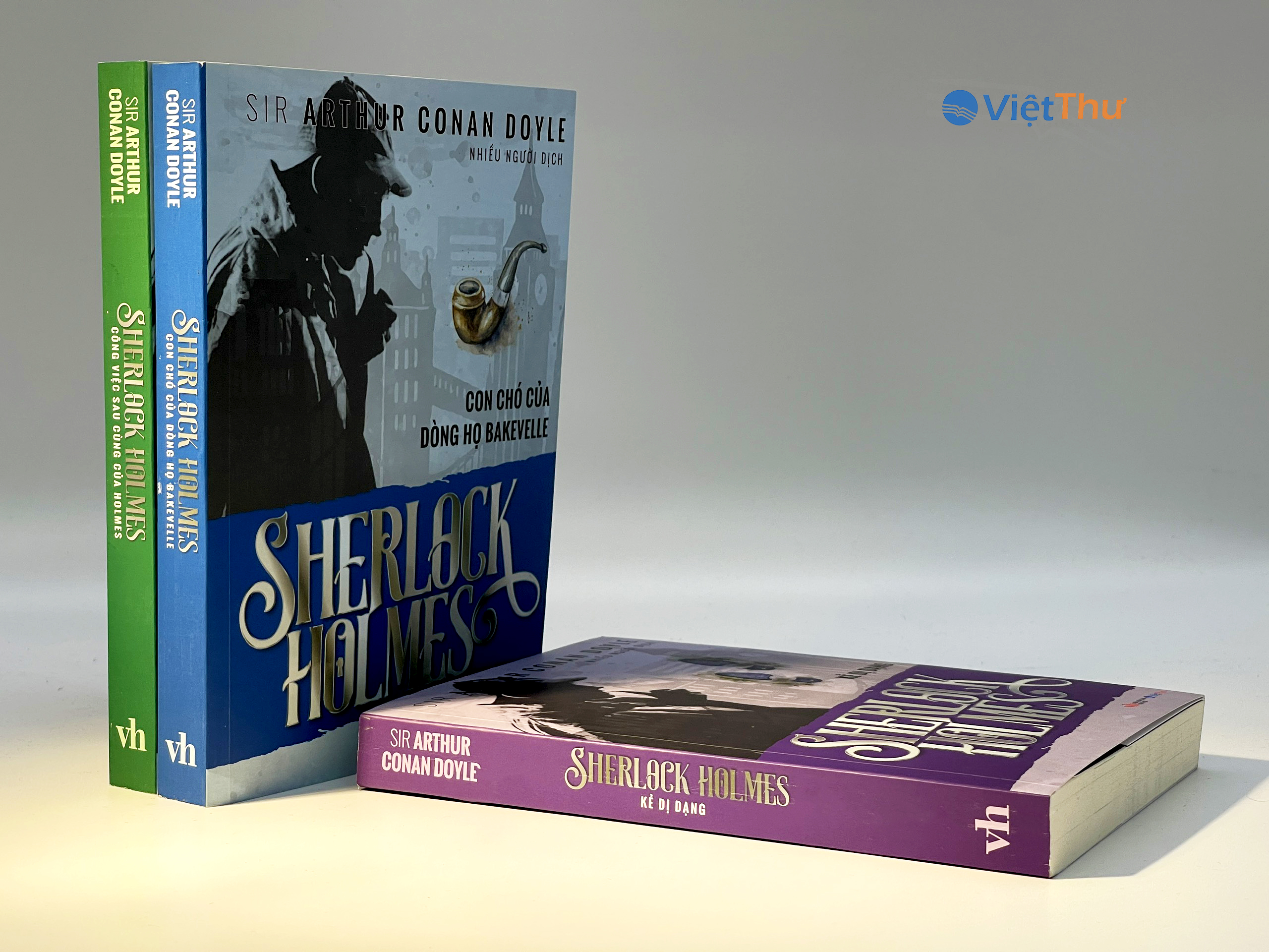 Sherlock holmes toàn tập - combo boxset 3 tập sherlock holmes - kẻ dị dạng - con chó của dòng họ bakevelle - công việc sau cùng của holms