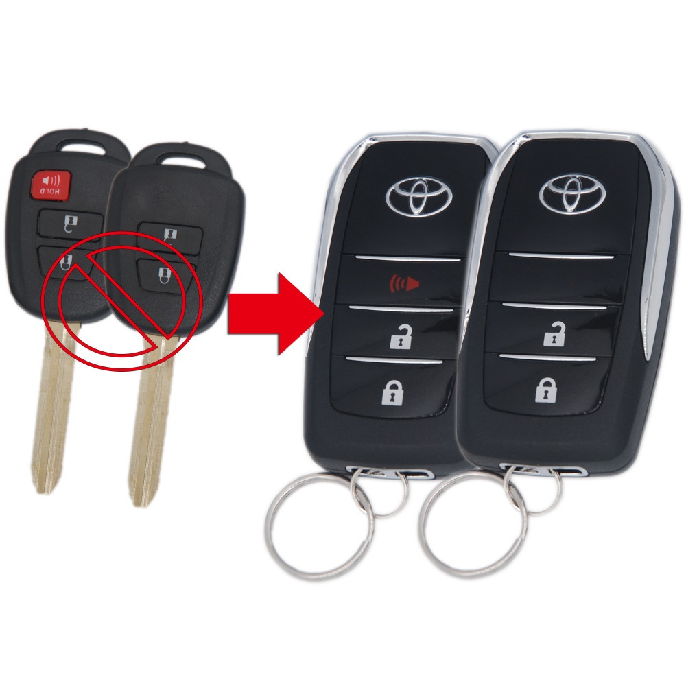 Vỏ Độ Chìa Khóa Mẫu 3 Nút Cho Các Dòng Toyota