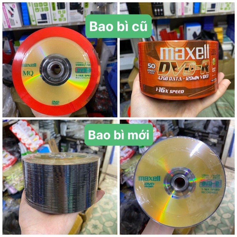 Bộ 50 đĩa trắng DVD-R Maxell 4.7GB