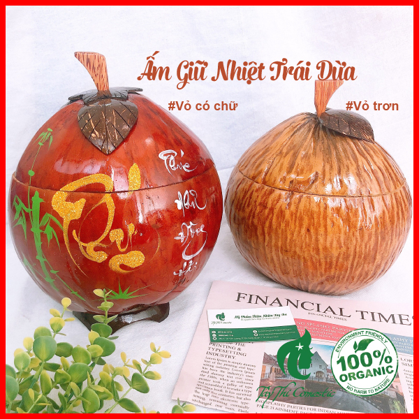 [HCM]Ấm Giữ Nhiệt Trái Dừa