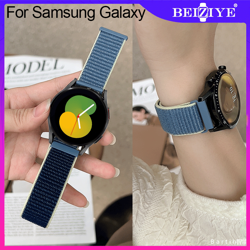20mm 22mm Nylon Strap For Samsung Galaxy Watch 3 41mm 45mm replaceable Bracelet Replacement Woven Watch Strap Bracelet