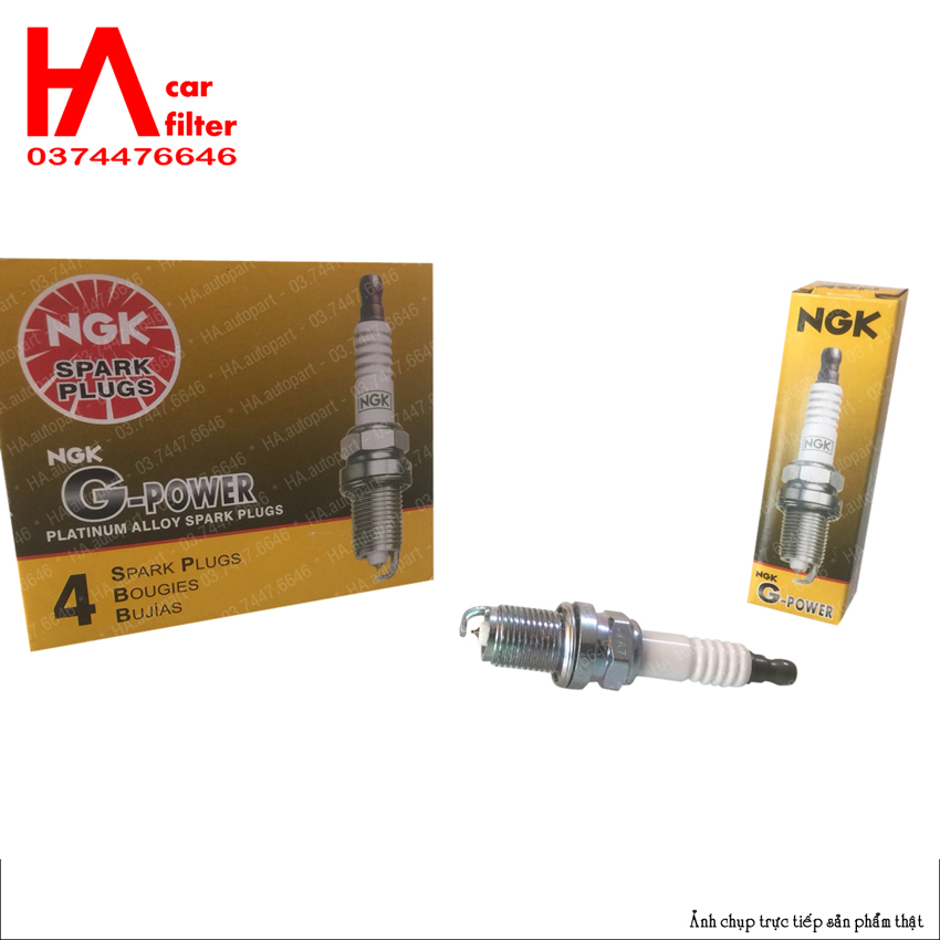 Bugi NGK G-power Platinum 7092 (bugi ô tô), Bugi bạch kim, Bảo hành 3 tháng.