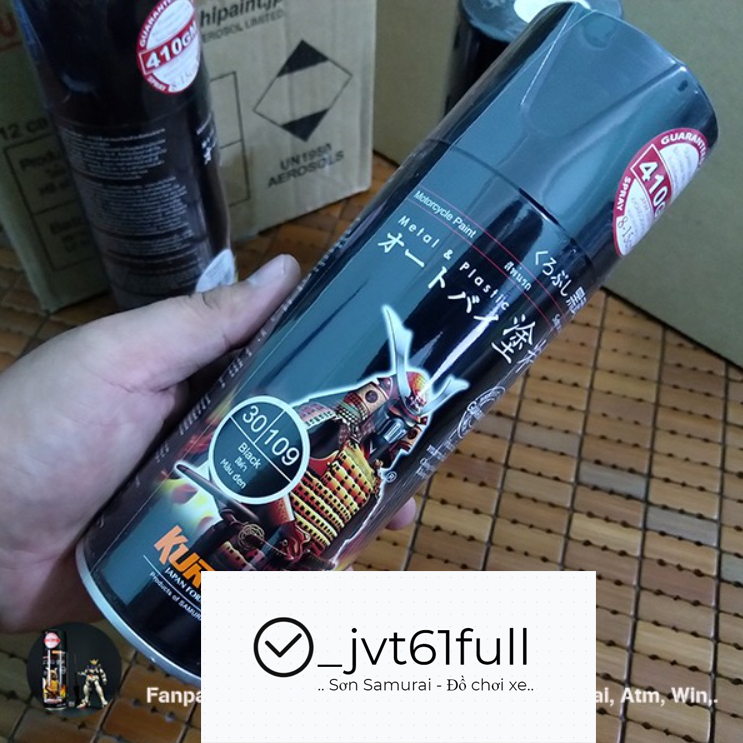 Sơn Samurai 109 màu đen bóng