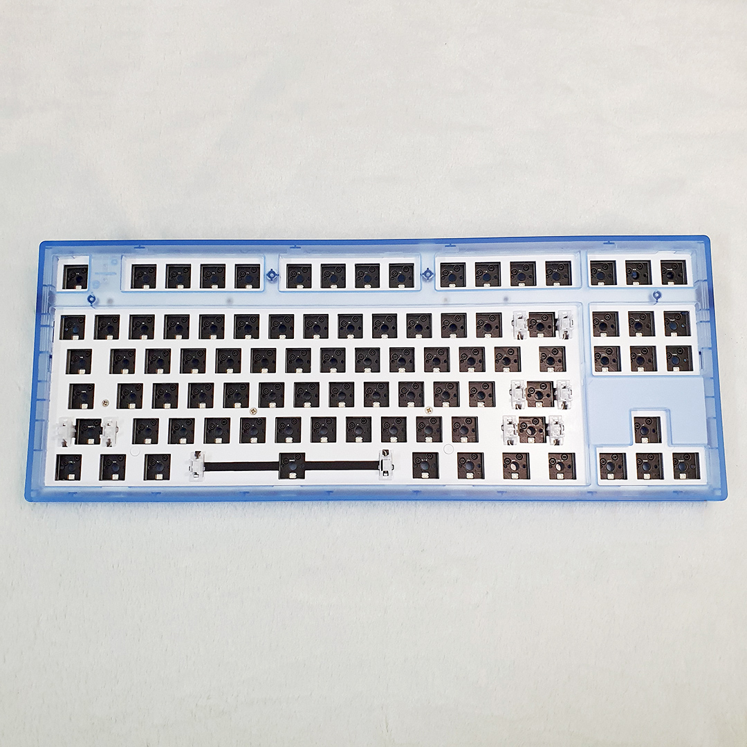 Bộ KIT bàn phím cơ FL-Esports MK870 RGB Clear Blue - Mạch xuôi - Sẵn foam - Hàng chính hãng