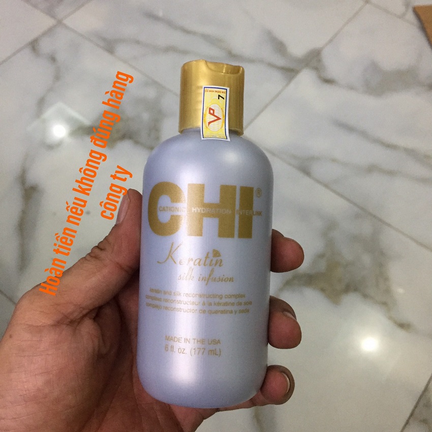 [HCM]Tinh Dầu Dưỡng Tóc CHI Keratin Silk Infusion Mỹ (177ml)