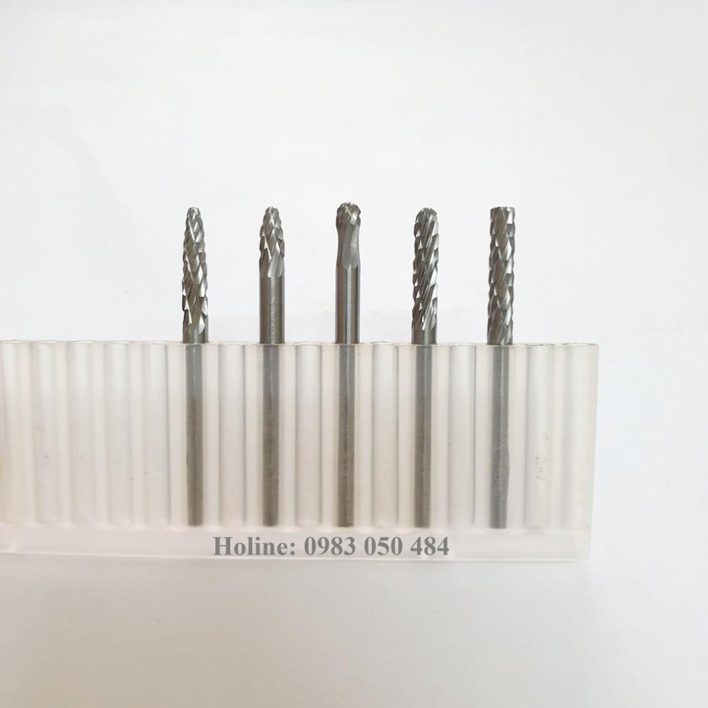 Mũi mài khắc hợp kim trục 3mm đầu 3mm